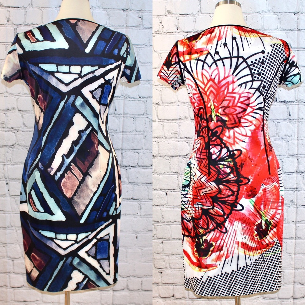 Barcelino reversible print dress - Picture 3 of 4